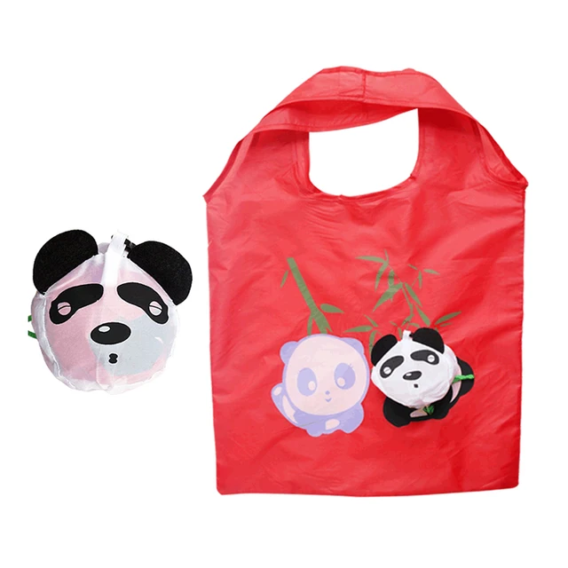 animal shape reusable foldable polyester grocery shopping bag