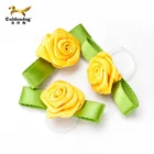 Rose Flower Handmade Satin Ribbon Rose Flower For Perfume Bottle Decoration