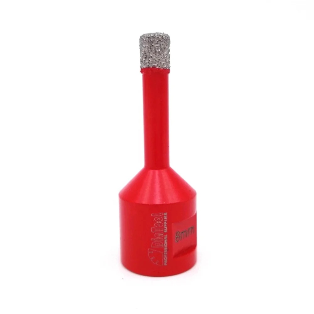 SHDIATOOL Diameter Vacuum Brazed Diamond Drilling Core Bits With 10MM Diamond Height M14 Drill bits Granite Marble, Red
SHDIATOOL Diameter Vacuum Brazed Diamond Drilling Core Bits With 10MM Diamond Height M14 Drill bits Granite Marble, Red