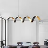 Postmodern office nordic simple solid paint black aluminum series pendant light for bedroom