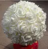 Hot Sale Artificial wedding foam Rose Ball kissing ball15cm,20cm,25cm,30cm,40cm,50cm