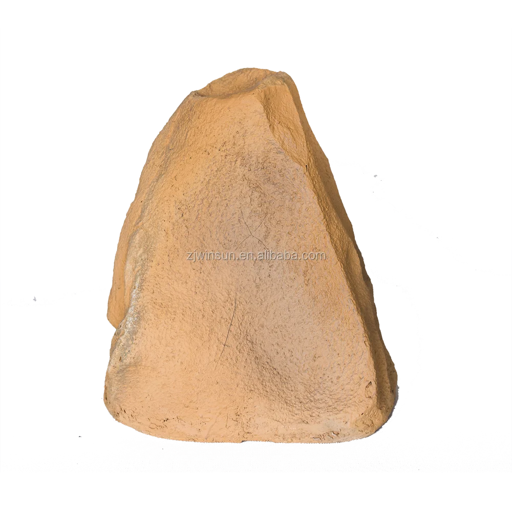 8 Inch Outdoor Weather-Resistant Rock Speaker in Natural Earth Tone Finish - ANKUX.COM