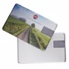 Wholesale Customize logo Metal Credit Card Shape Usb Memory Stick Custom Metal Credit Card Usb Flash Plastic Wafer Usb Card