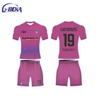 Factory free design Custom t shirt printing kids soccer uniforms football shirt