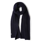 2019 hot sell fashionable wool yarn scarf mavy blue 100 lambs wool shawls for man male