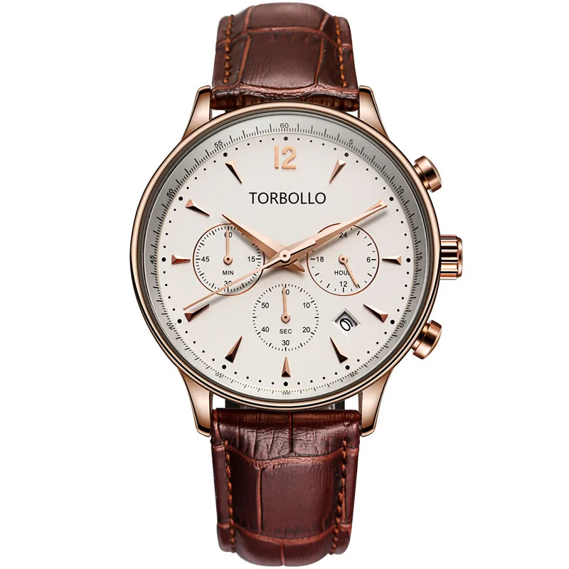 2016 Men Watch Genuine Leather Straps 3Atm Water Proof Quartz Analog Chronograph Wristwatch, Black red gold
2016 Men Watch Genuine Leather Straps 3Atm Water Proof Quartz Analog Chronograph Wristwatch, Black red gold