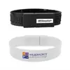 Factory price bracelet usb flash disk free custom logo printing service