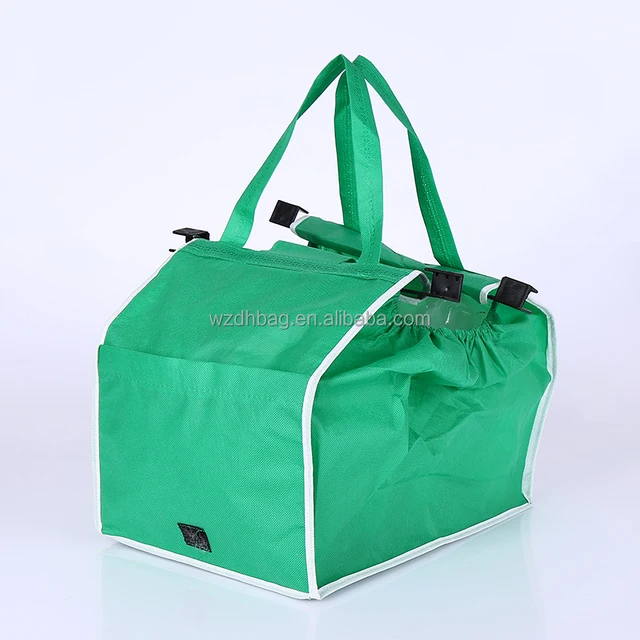 best seller non woven grab bag grocery shopping cart trolley