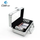 Gambling Chips Aluminum Poker Chip Set Mini Gambling 50 Pcs Casino Poker Chips Set Case Aluminum Acrylic