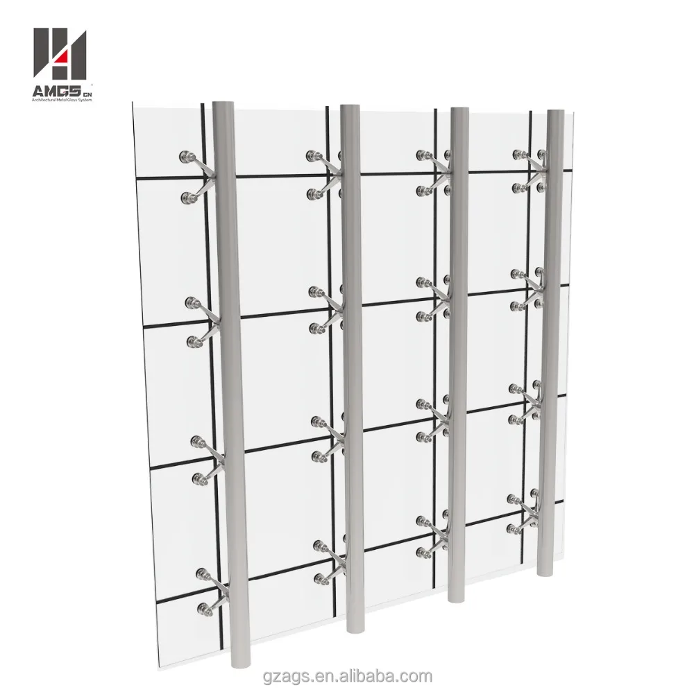 Exterior Facade Low Cost Per Square Metre Glass Curtain Wall