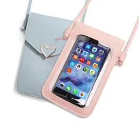 Women's heart-shaped touch screen mobile phone shoulder bags simple retro Wallet Case Leather Handbag
Women's heart-shaped touch screen mobile phone shoulder bags simple retro Wallet Case Leather Handbag