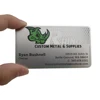 Wholesale free design laser cut membership card metal business card