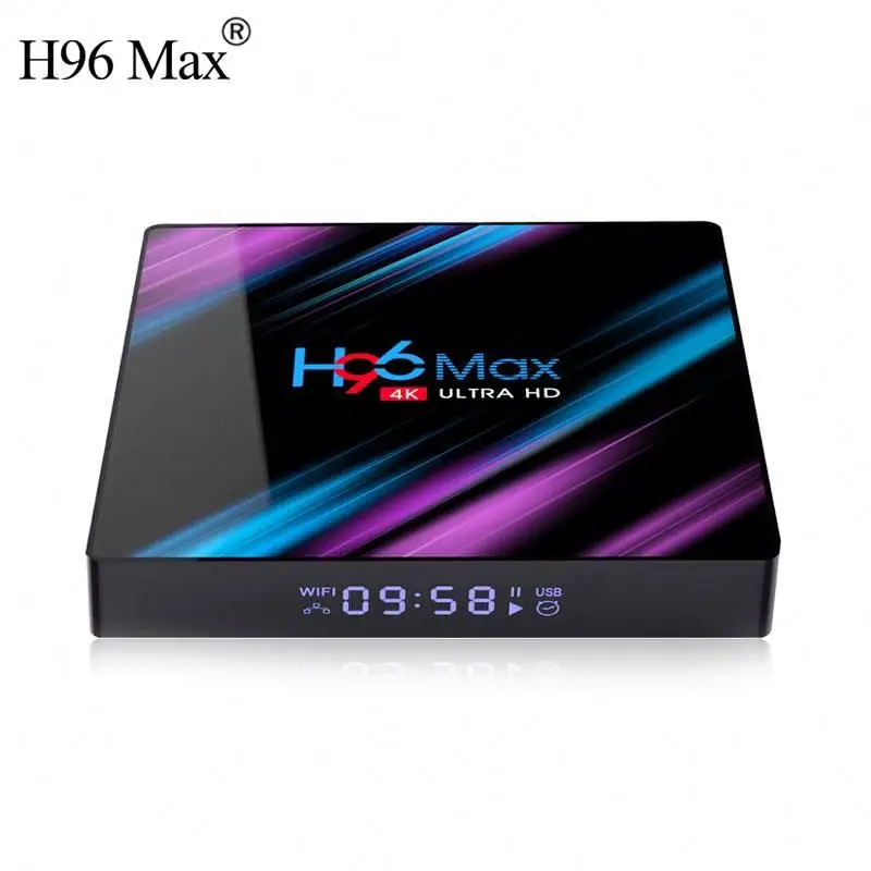 

Multifunctional H96 Max+ 2.4G/5GHz dual wifi android 9.0 tv box rk3318 4gb ram 32gb rom