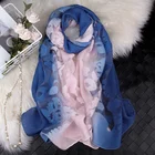190*70cm Lady Printed Chiffon Scarf Shawl
