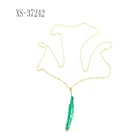 Hot Sales Bead Chain Oil Drip Leaf Charm Jewelry Fashion Necklace 2019