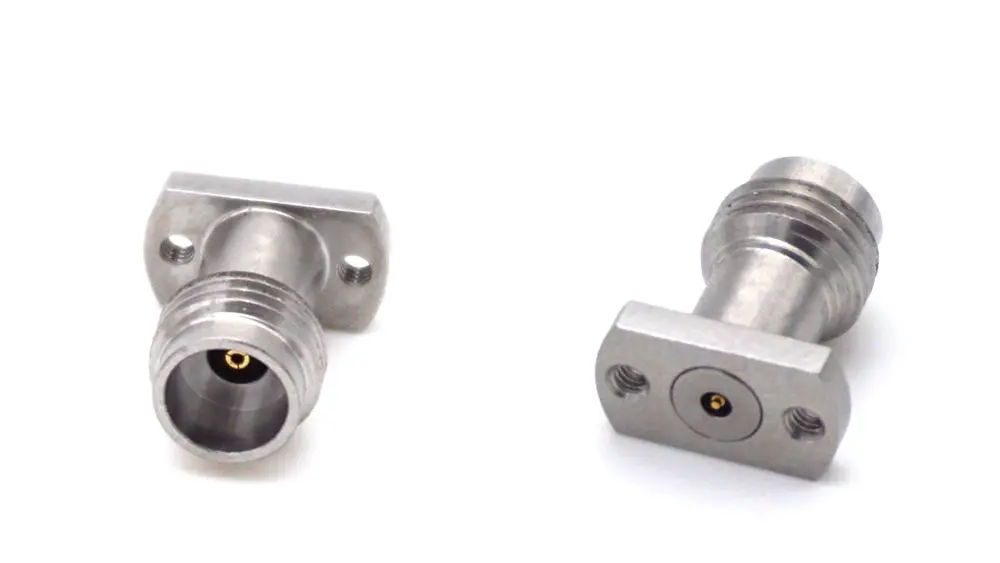 Rf Coaxial 60 Ghz 2 Hole Flange 2 4mm Connector Buy Rf Coaxial 60 Ghz