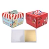 High Quality Corrugated Black Varnishing Round Cheese Gift Boxes Craft Delicate Wholesale Valentine's Day Cake Box