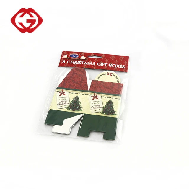 china wholesale decorative christmas house shape gift box
