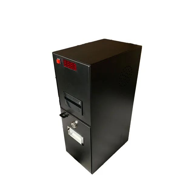 Electronic bill acceptor with timer for washing machine