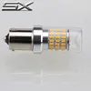 Wholesale led stop tail turn lights1156 3014 66 SMD led break left Turning Signal tail lamp Bulb with cover