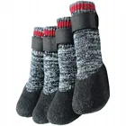 Waterproof Silicone Sole Soft Warm Looped Fabric Pet Dog Socks