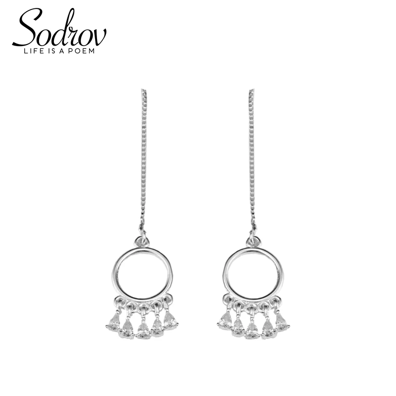 Tassel Drop Earrings 925 Sterling Silver Simple Round Earrings Fashion Gifts Women's Geometric Fine Jewelry HE003
Tassel Drop Earrings 925 Sterling Silver Simple Round Earrings Fashion Gifts Women's Geometric Fine Jewelry HE003