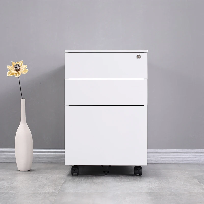 Professional Small Cheap Office Furniture 3 Drawer Metal Mobile