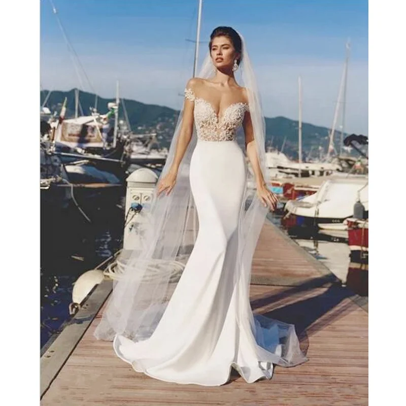 China Custom Made Off Shoulder Bohemian Lace Beach Cotton Best Wedding Dress, White
China Custom Made Off Shoulder Bohemian Lace Beach Cotton Best Wedding Dress, White