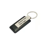 Hot product rectangle customized car metal keychain blank, leather car keychain