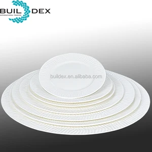 round shape ceramic plates set