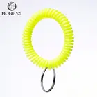 telephone wire hair band, plastic key ring chain, customized key chains