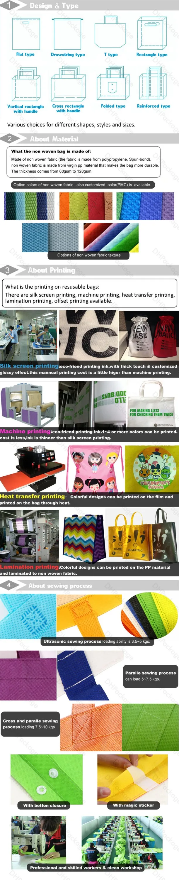 custom design xmas christmas gift non woven bag