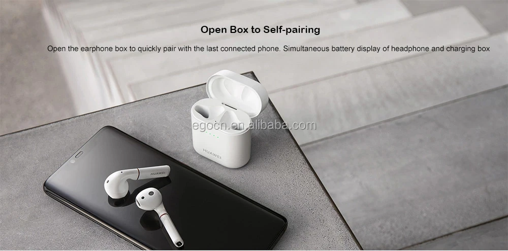 orginal HUAWEI FreeBuds Bluetooth 5.0 Wireless Earphone with Mic Music Touch Waterproof Headset Handfree Dynamic - ANKUX.COM