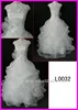 2014 guangzhou real princess asymmetrical cap sleeves ruffled organza corded lace A-line wedding gowns/bridal dress L0032