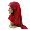 Yiwu Timett 95% Cotton 5% Spandex Solid Color Cotton Jersey Women Muslim Dubai islamic clothing Hijab Scarf