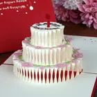 Handmade paper craft Laser cutting 3D Pop-up Wedding Invitation Greeting Card Gift greeting card