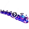 Super fun kids playground electric news design amusement equipment mini trackless train