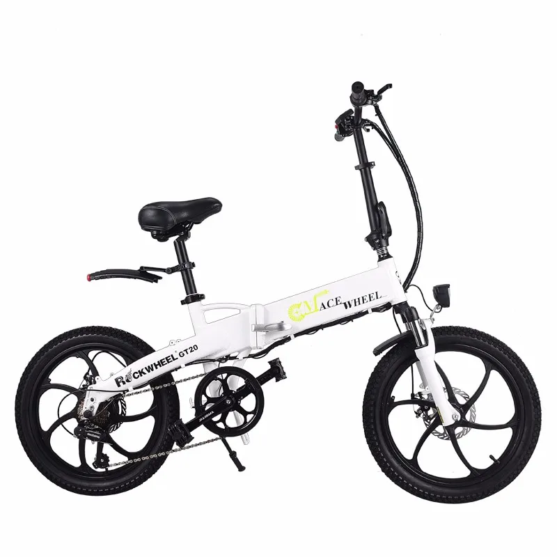 Top Europe Stock 20 Inch Electric Bike Magnesium Alloy Wheel 48v 10ah 350w Folding Electric Bike 7 Speed Gears 20" Folding Ebike 10