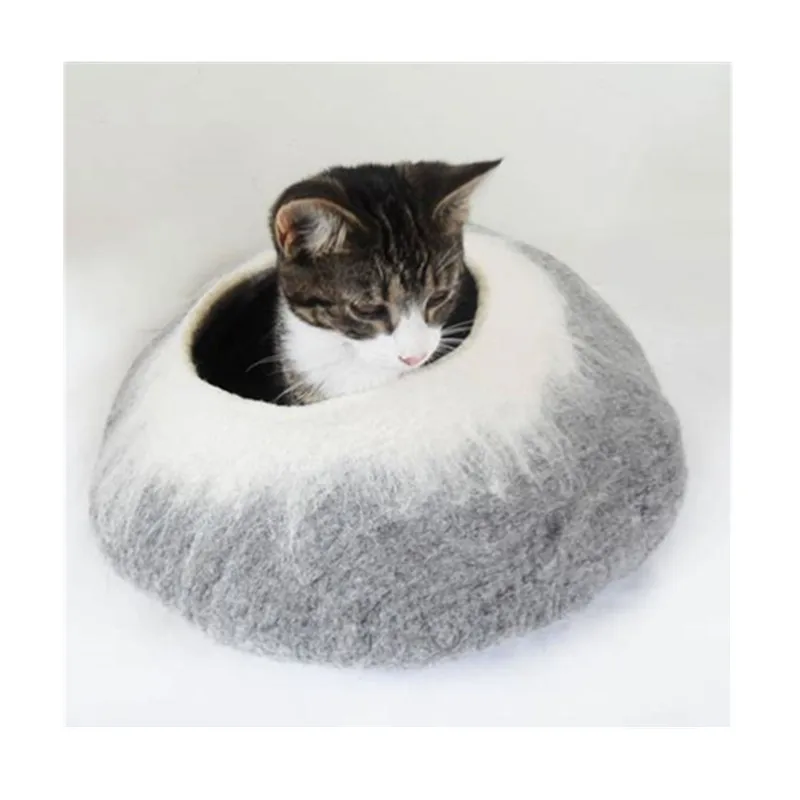 large cat cave bed
