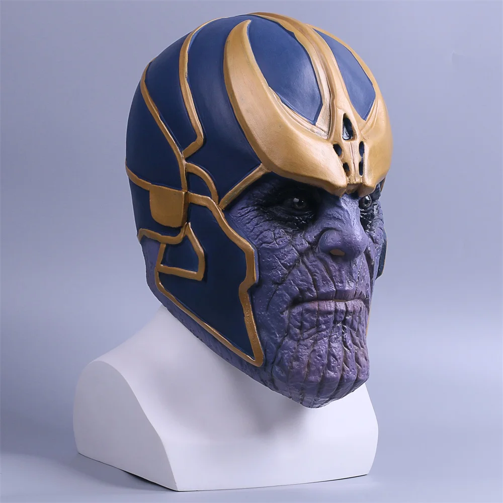 The Avengers Infinity War Mask Cosplay Thanos Mask Latex Helmet Cosplay Prop New3
