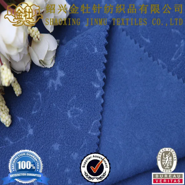 Carved polar fleece fabric krrp warmth for clothing texiles