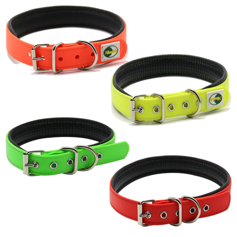Waterproof luxury soft EVA padded PVC leather dog collar for small medium large dogs, Grey, orange, yellow, black,pink
Waterproof luxury soft EVA padded PVC leather dog collar for small medium large dogs, Grey, orange, yellow, black,pink
