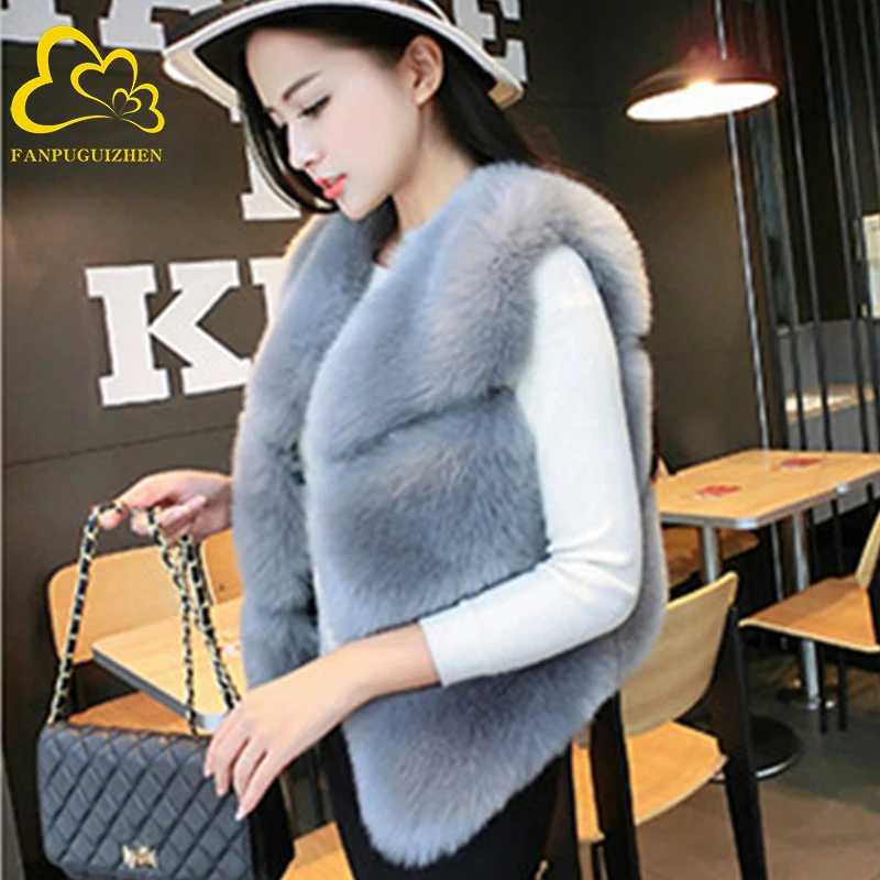 Womens Coats Winter Fashion Wholesale Factory Price Faux fur vest Lady Fashion Fox Fur Vest, Customized color
Womens Coats Winter Fashion Wholesale Factory Price Faux fur vest Lady Fashion Fox Fur Vest, Customized color
