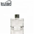 Factory direct sell 30ml empty small square shape diffuser glass bottle