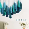 QJMAX Boho Wall Art Decoration Custom Macrame Wall Hanging Tapestry With Colorful Tassels For Bedroom Living Room Decoration