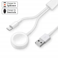 Charger for iWatch Apple Watch Charger, 2 in 1 iPhone Charger Portable Cable for Apple Watch Series 4/3/2/1/All iPhone
Charger for iWatch Apple Watch Charger, 2 in 1 iPhone Charger Portable Cable for Apple Watch Series 4/3/2/1/All iPhone