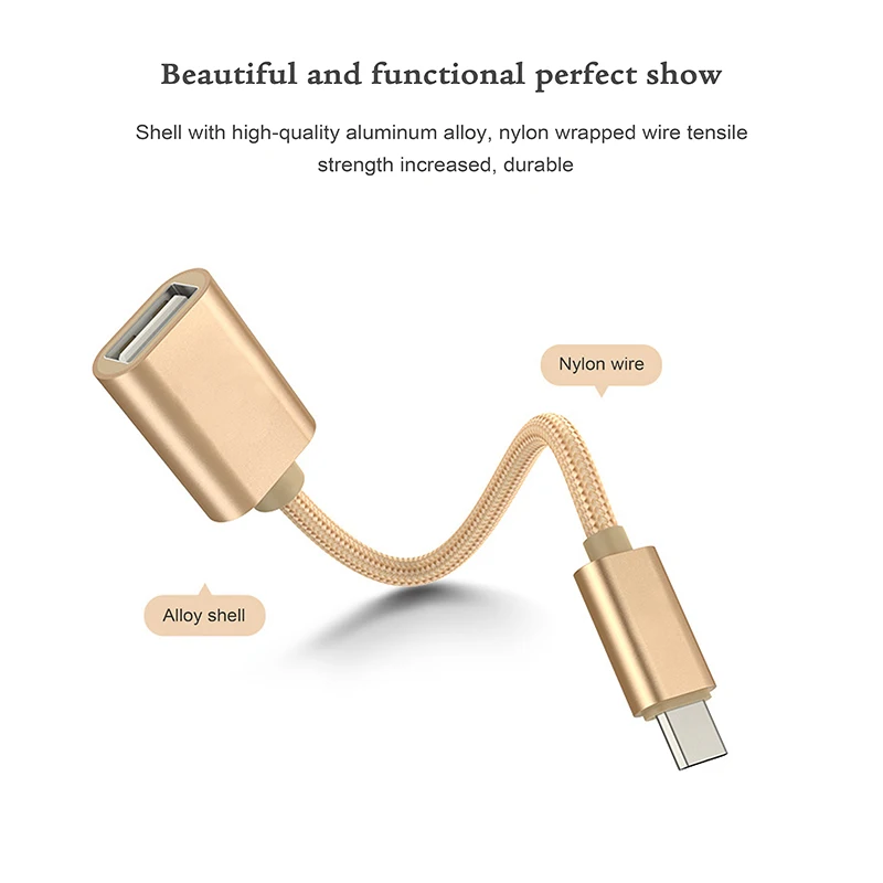 USB Type C to USB OTG Cable Adapter for U disk for mouse OTG Type-c Charger Data Cable - ANKUX.COM