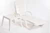 Degaulle Manufacturer Patio Furniture White Folding Plastic Sun Loungers