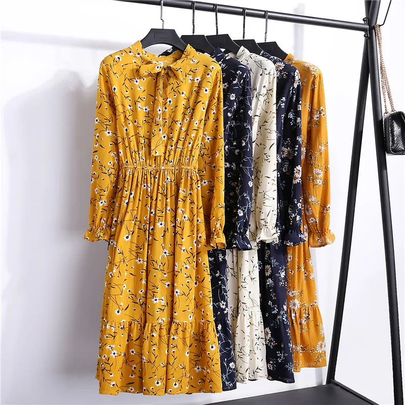 Summer Autumn Chiffon Print Dress Casual Cute Women floral Long Bowknot Dresses Long Sleeve Vestido S-XL 50% off
Summer Autumn Chiffon Print Dress Casual Cute Women floral Long Bowknot Dresses Long Sleeve Vestido S-XL 50% off