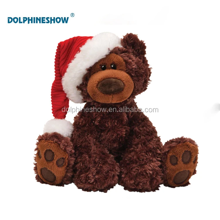christmas plush teddy bear soft stuffed plush toy for gifts